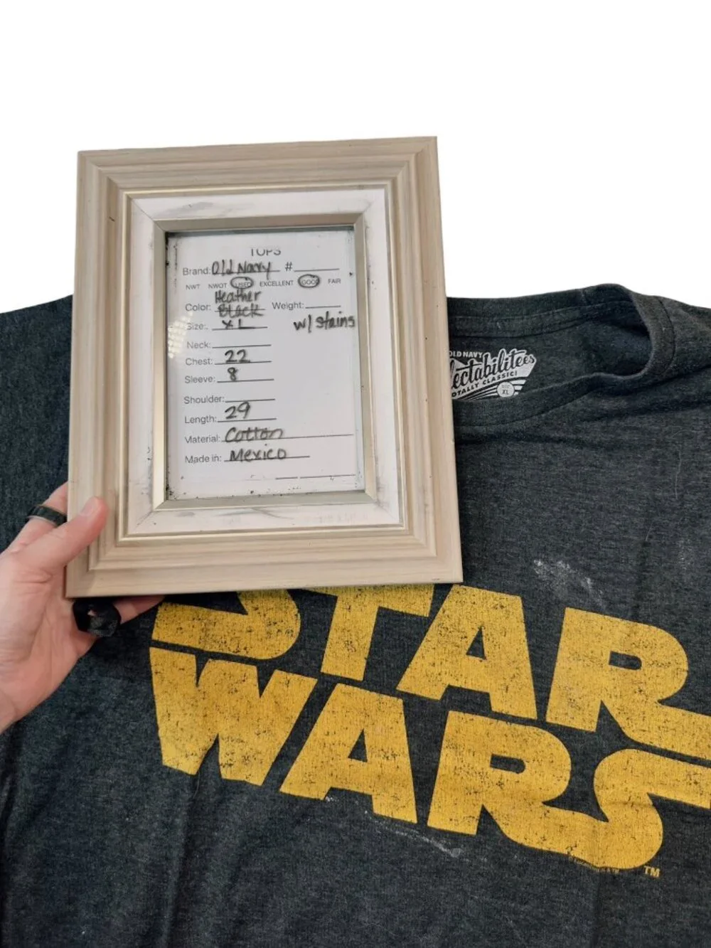 Old Navy Star Wars Graphic T Shirt XL Gray Heather Collectabilitees Tee